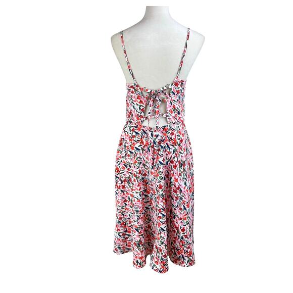 Molly Bracken Colorful Floral Open Tie Back Sleeveless Midi Dress - Picture 6 of 14